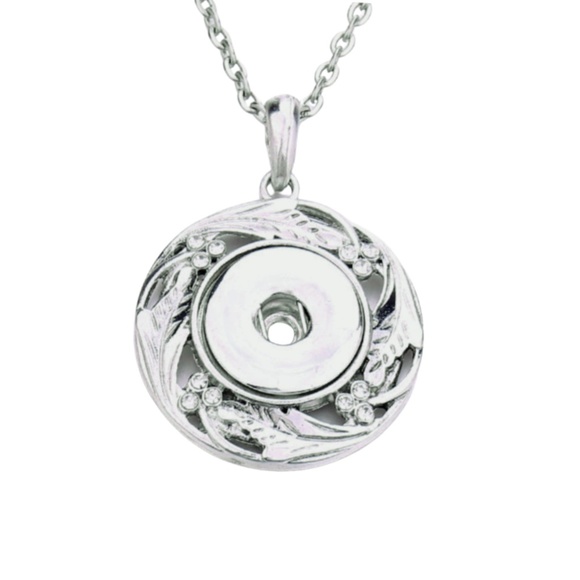 Snap Charm Pendant Necklace includes 31.5” Metal Chain for Standard Size Snaps - Picture 5 of 5